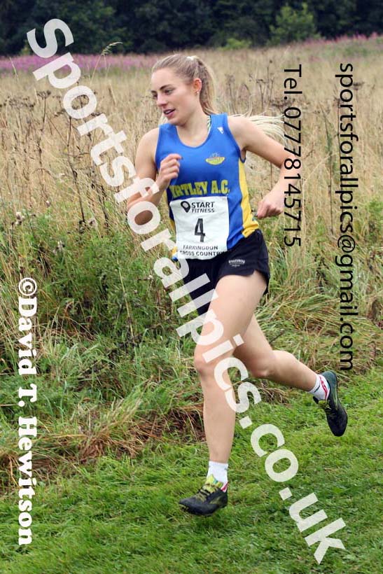 Senior Womens relay, 2021 Farringdon Open Cross Country, Sunderland . Photo: David T. Hewitson/Sports for All Pics